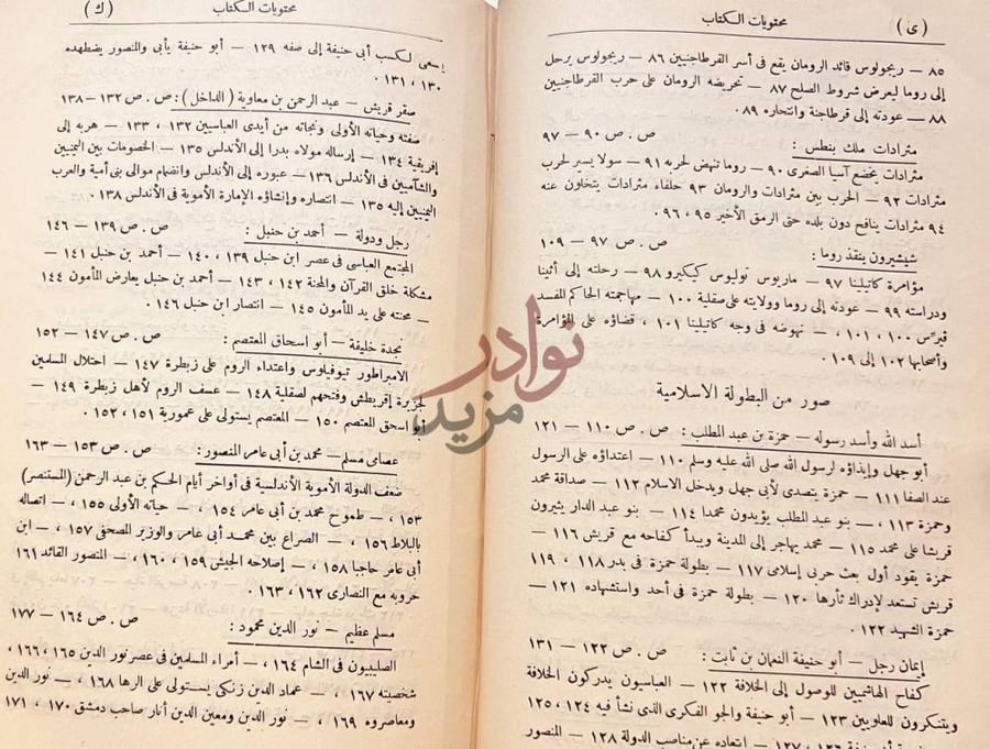 فهرس كتاب صور من البطولة محتويات الكتاب