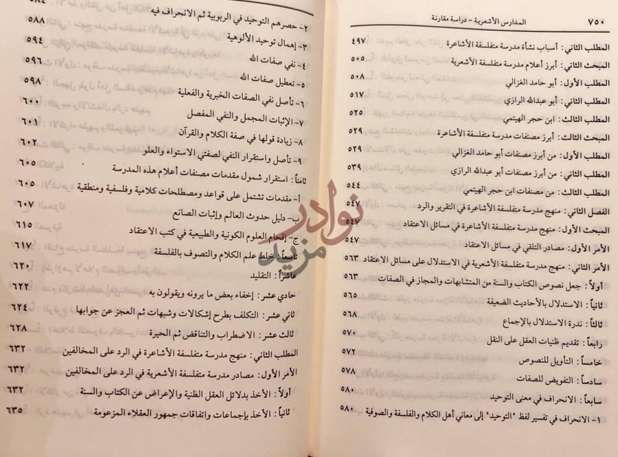 فهرس كتاب المدارس الاشعرية دراسة مقارنة فهرس الموضوعات