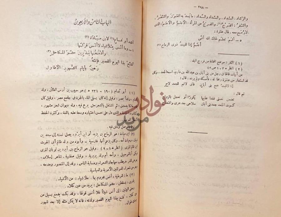 صفحة داخلية كتاب المسلسل في غريب لغة العرب الباب الثامن