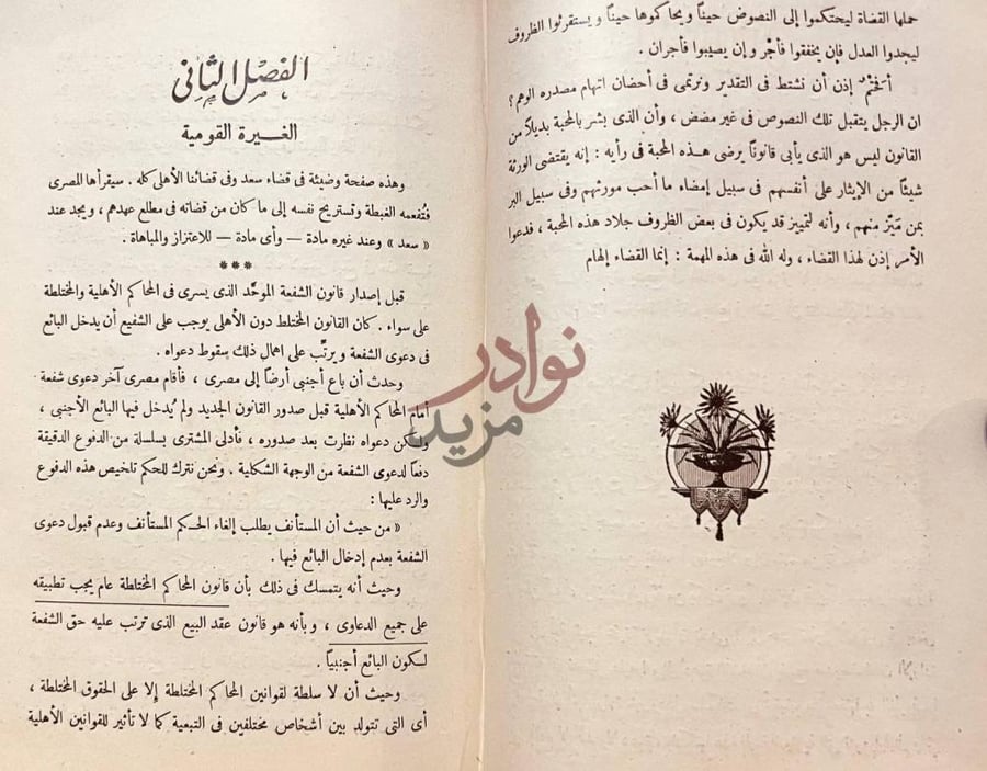 فصل كتاب سعد زغلول من اقضيته الفصل الثاني الغرير