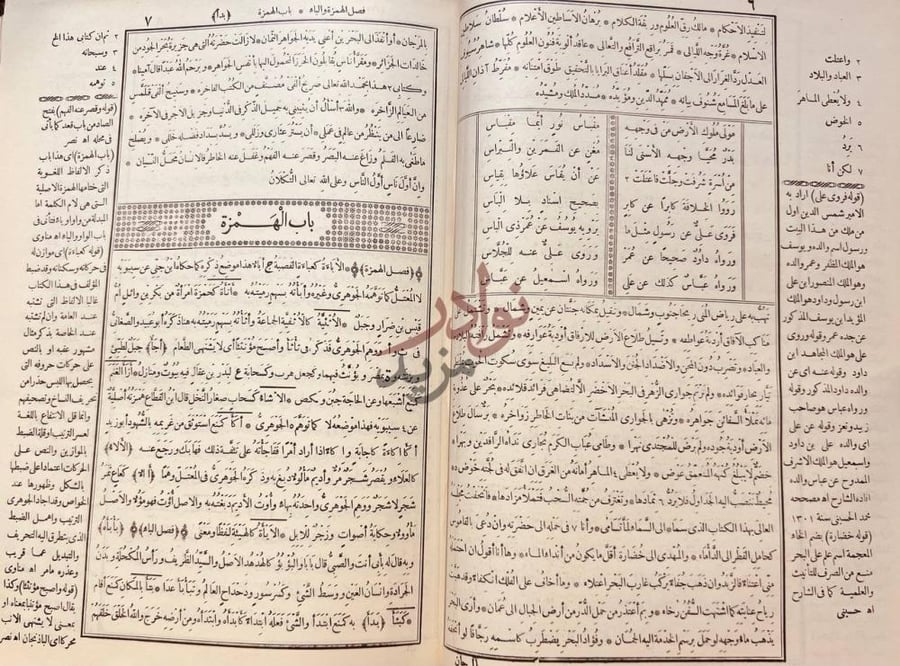 صفحة داخلية كتاب القاموس المحيط باب الهمزة