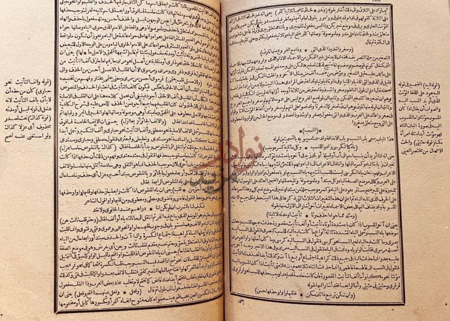 صفحة داخلية كتاب شرح المكودي على الفية ابن مالك Grammatical