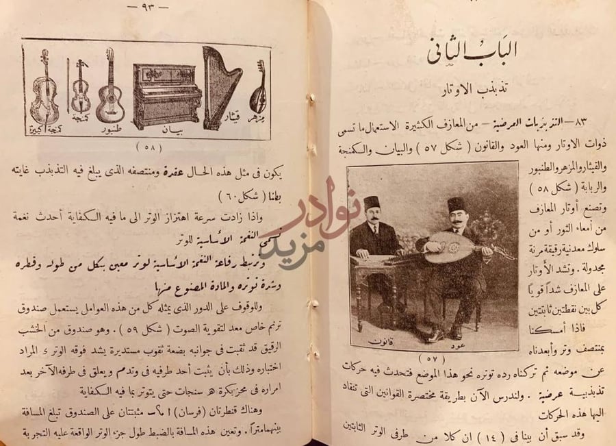 فصل كتاب خلاصة الطبيعة في الصوت ج تذبذب الأوتار