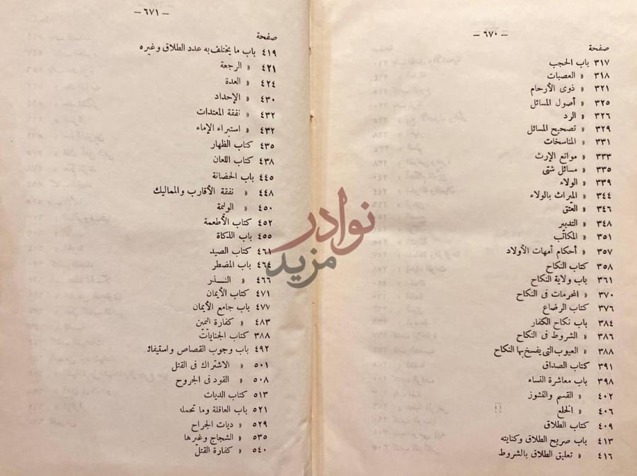 فهرس كتاب العدة شرح العمدة في فقه الامام احمد بن حنبل