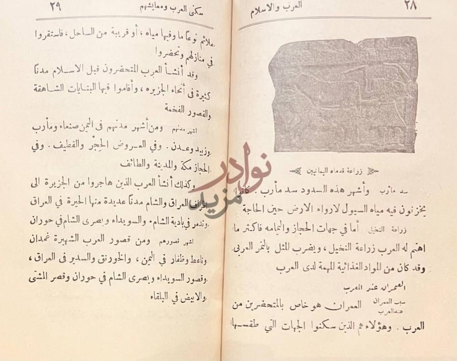 صفحة داخلية كتاب مختصر تاريخ العرب والاسلام
