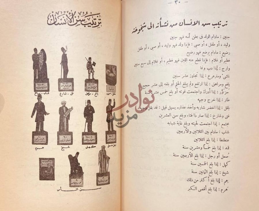 صفحة داخلية كتاب الانسان ترتيب عمر الانسان