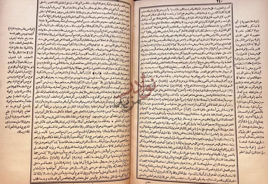 صفحة داخلية كتاب شرح ابن حجر على متن الهمزية في مدح خير