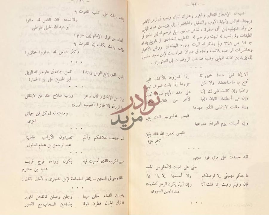 صفحة داخلية كتاب الوحشيات والاوابد لشعراء في الجاهلية