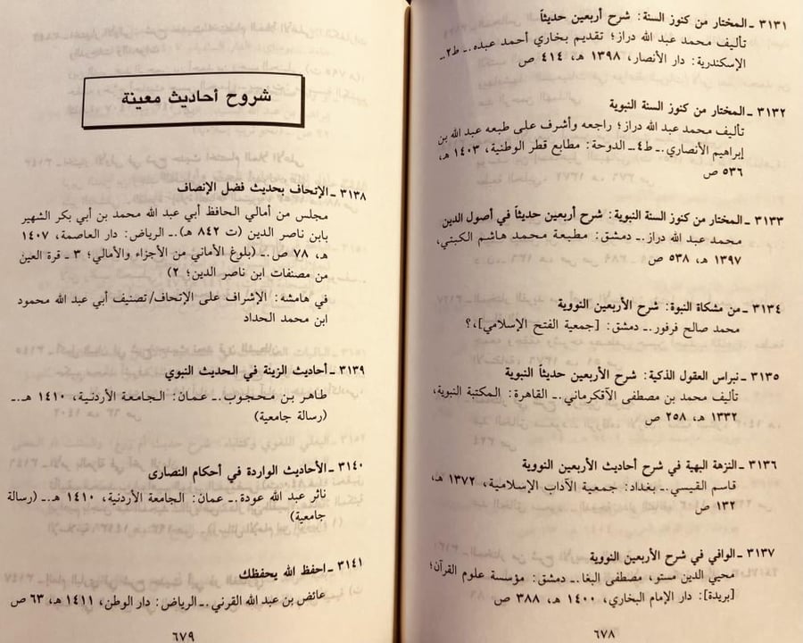 دليل مؤلفات الحديث الشريف المطبوعة القديمة والحديثة 2/1