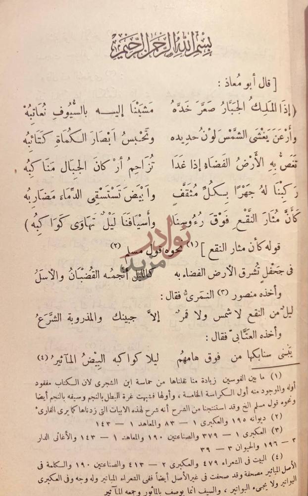 صفحة داخلية كتاب المختار من شعر بشار اختيار الخالدين
