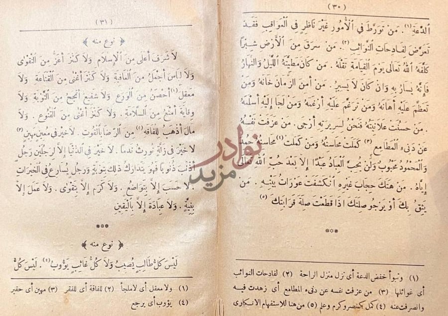 صفحة داخلية كتاب دستور معالم الحكم وماثور مكارم الشيم