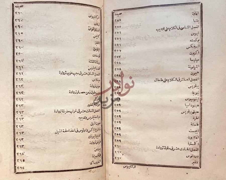 فهرس كتاب بداية القدماء فهرس المحتويات
