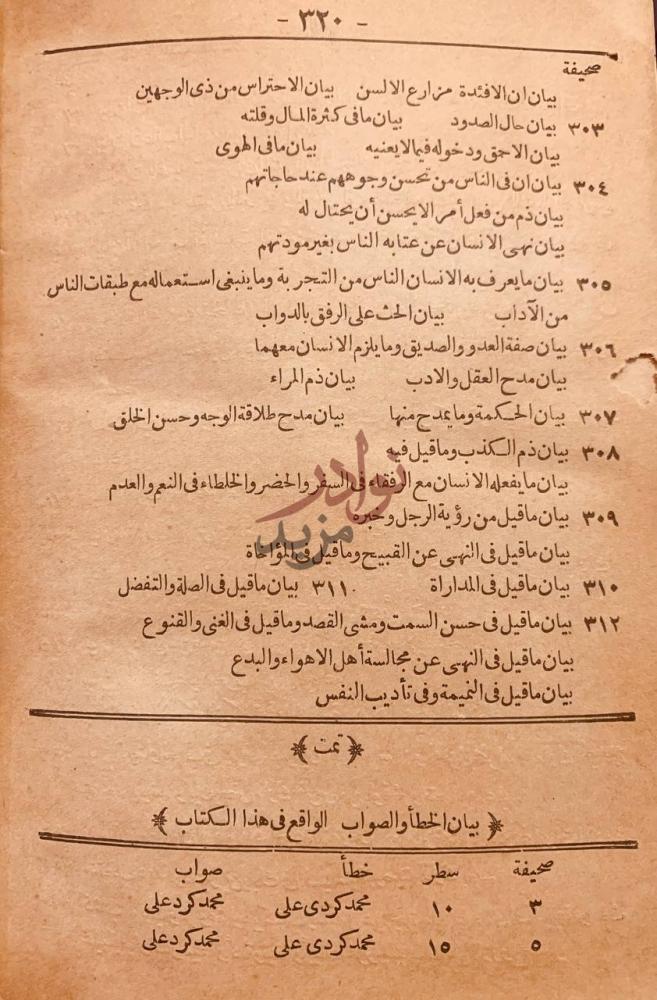 كشاف كتاب رسائل البلغاء بيان الخطأ والصواب