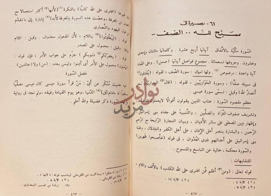 صفحة داخلية كتاب بصائر ذوى التمييز في لطائف الكتاب العزيز