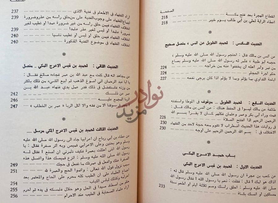 فهرس كتاب التمهيد لما في الموطا من المعاني والاسانيد الجزء