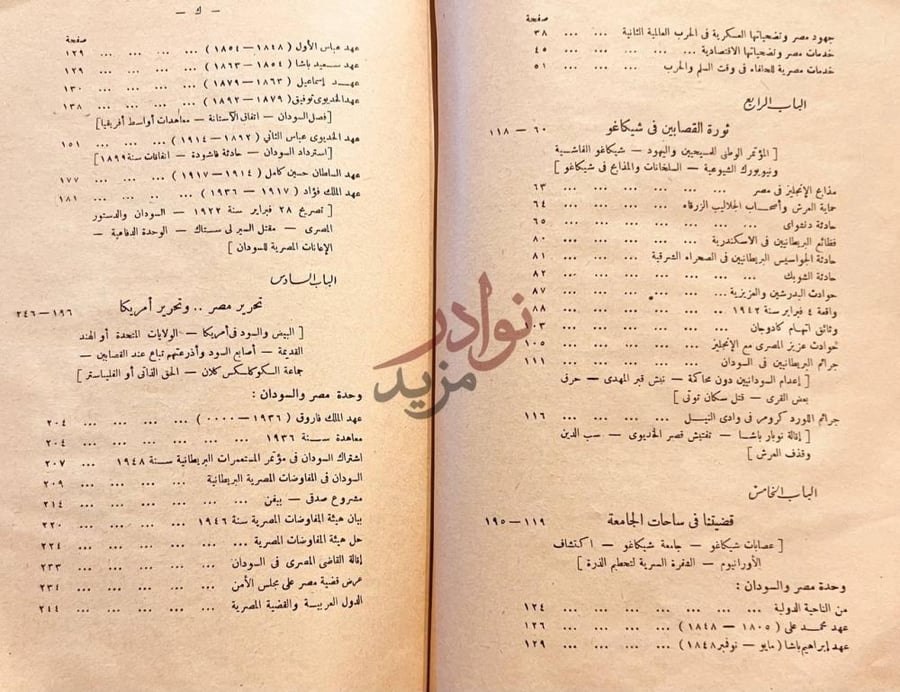فهرس كتاب صوت مصر استكمال فهرس