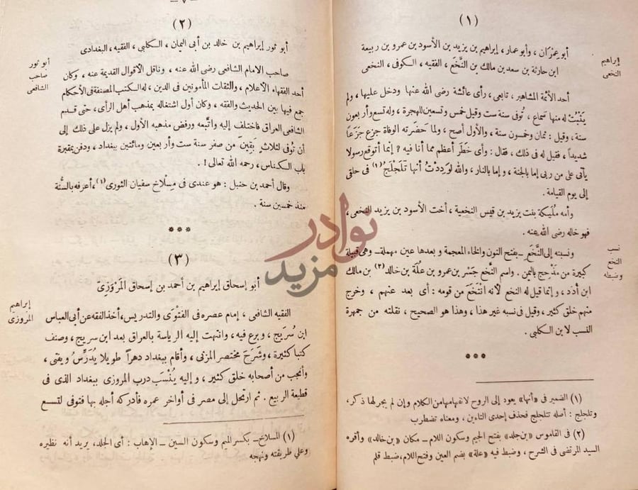 صفحة داخلية كتاب وفيات الاعيان وانباء ابناء الزمان