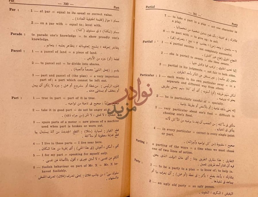 صفحة داخلية كتاب قاموس الجمل والمصطلحات A dictionary of