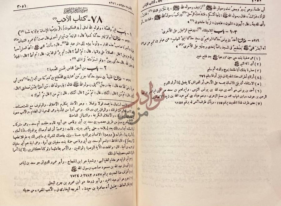 صفحة داخلية كتاب توضيح الجامع الصحيح كتاب الأدب