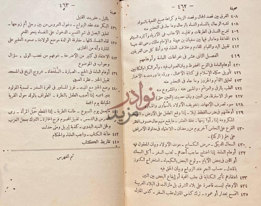 فهرس كتاب الابداع في مضار الابتداع تم الفهرس
