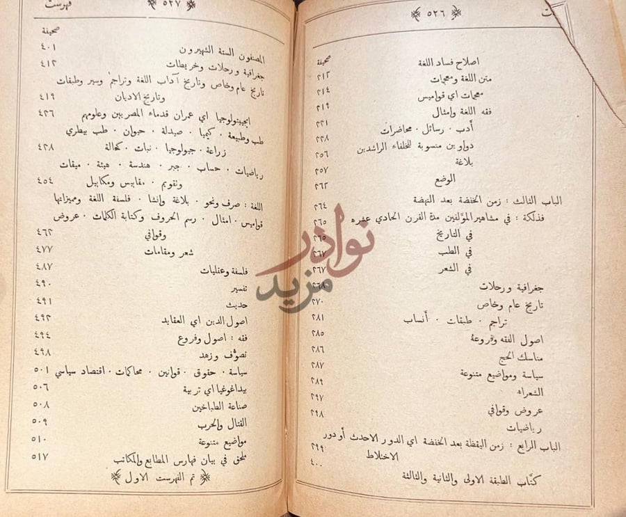 فهرس كتاب اكتفاء القنوع بما هو مطبوع فهرست