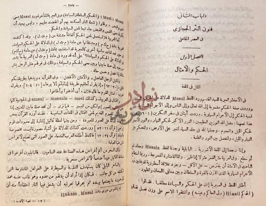 فصل كتاب قصة الادب في الحجاز فى العصر الجاهلي