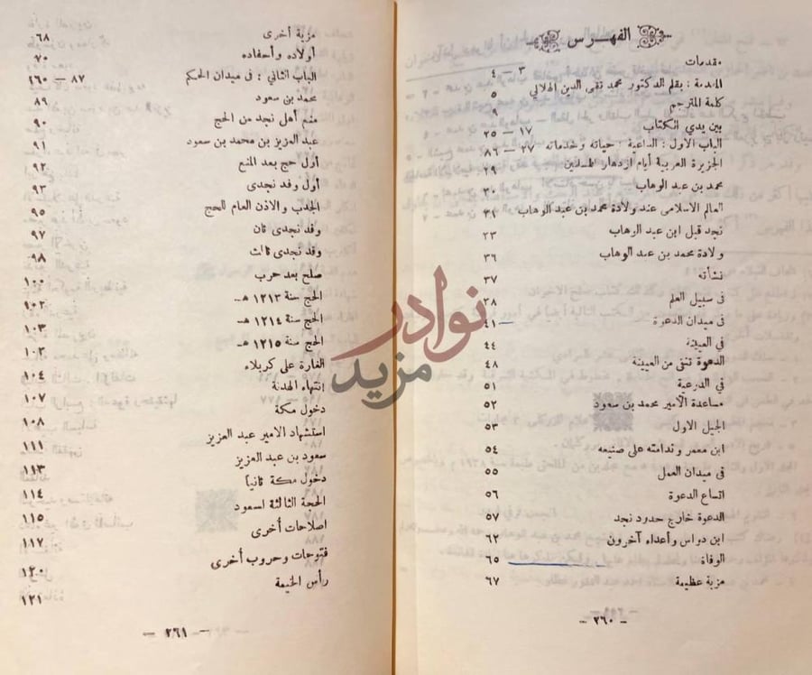 فهرس كتاب محمد بن عبدالوهاب مصلح مظلوم ومفترى عليه الفهرس