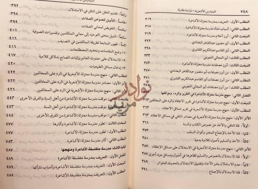 فهرس كتاب المدارس الاشعرية دراسة مقارنة فهرس الموضوعات
