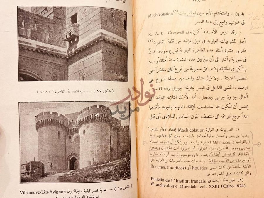صفحة داخلية كتاب تراث الاسلام نص عن المشربيات