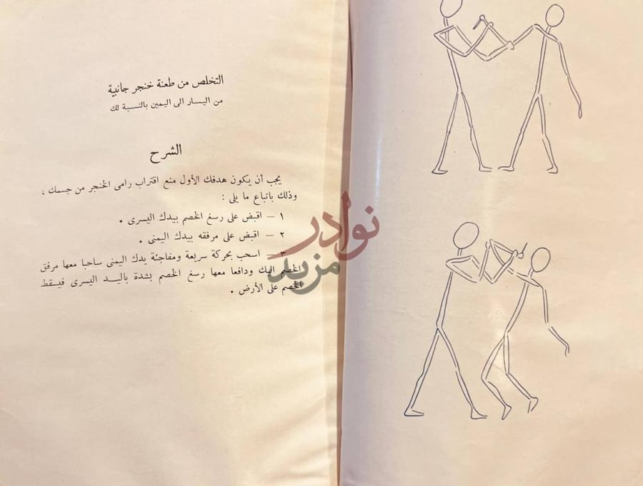 صفحة داخلية كتاب اساليب الدفاع عن النفس الشرح
