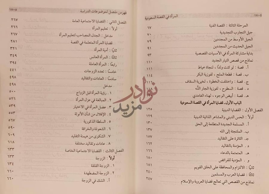 فهرس كتاب صورة المراة في القصة السعودية