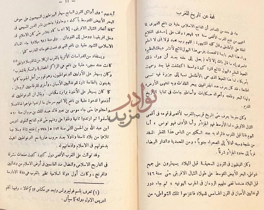 صفحة داخلية كتاب رحلة الى المغرب العربي