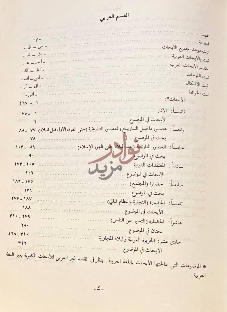 فهرس كتاب دراسات تاريخ الجزيرة العربية الجزء الثاني
