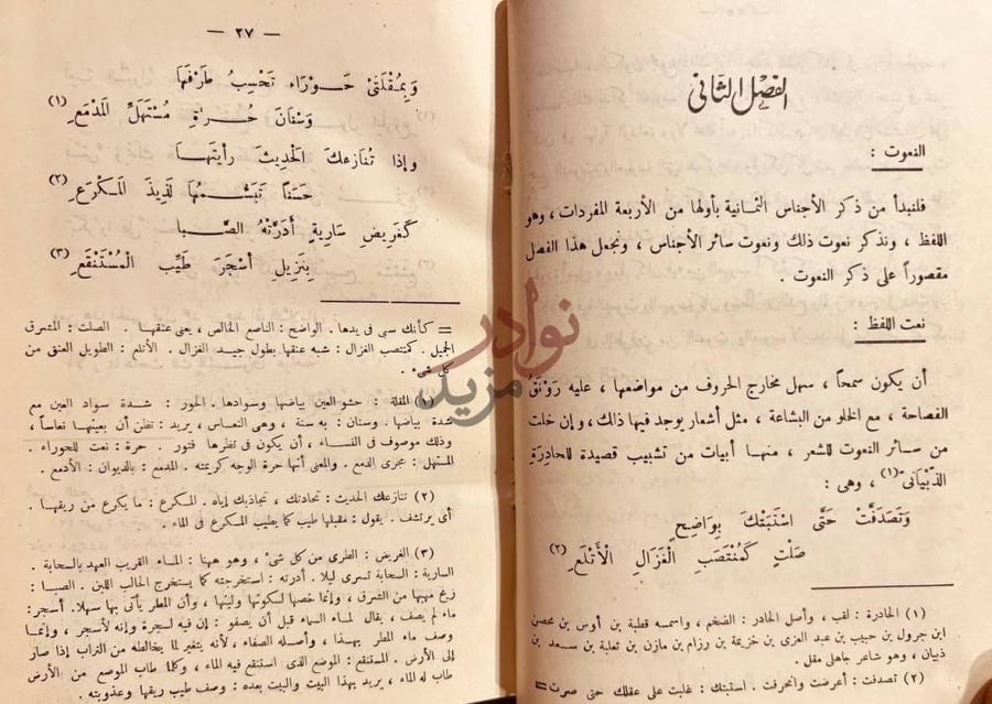 فصل كتاب نقد الشعر الفصل الثاني