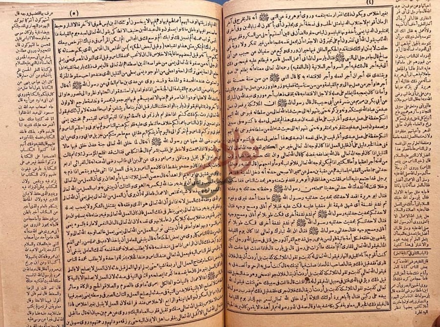 صفحة داخلية كتاب تنبيه الغافلين باحاديث سيد الانبياء