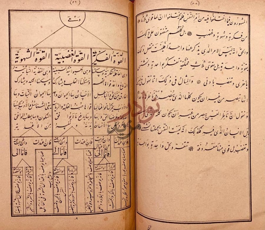 صفحة داخلية كتاب سلوك المالك في تدبير الممالك على التمام