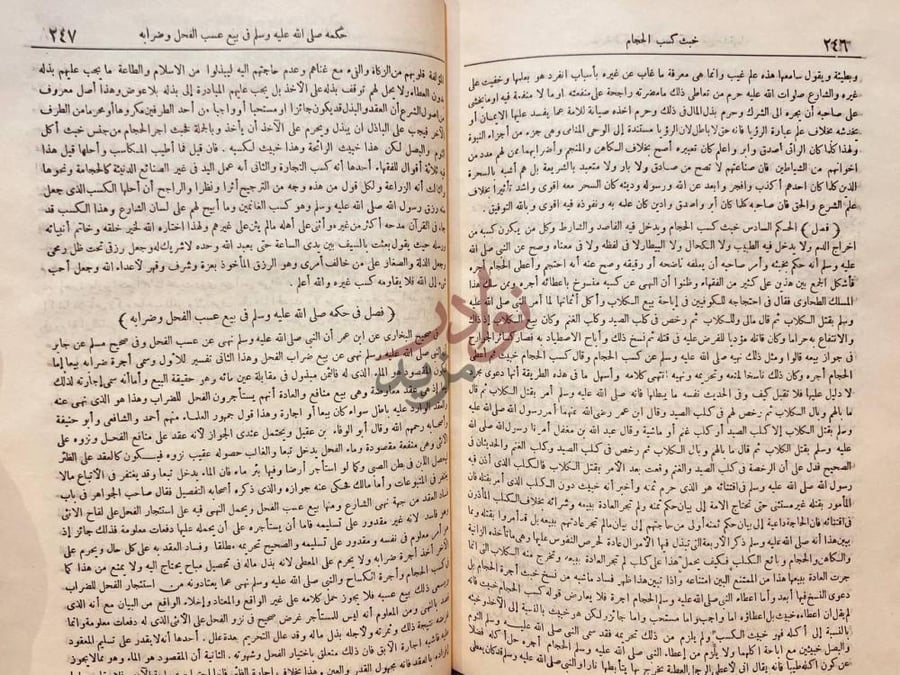 صفحة داخلية كتاب زاد المعاد في هدي خير العباد