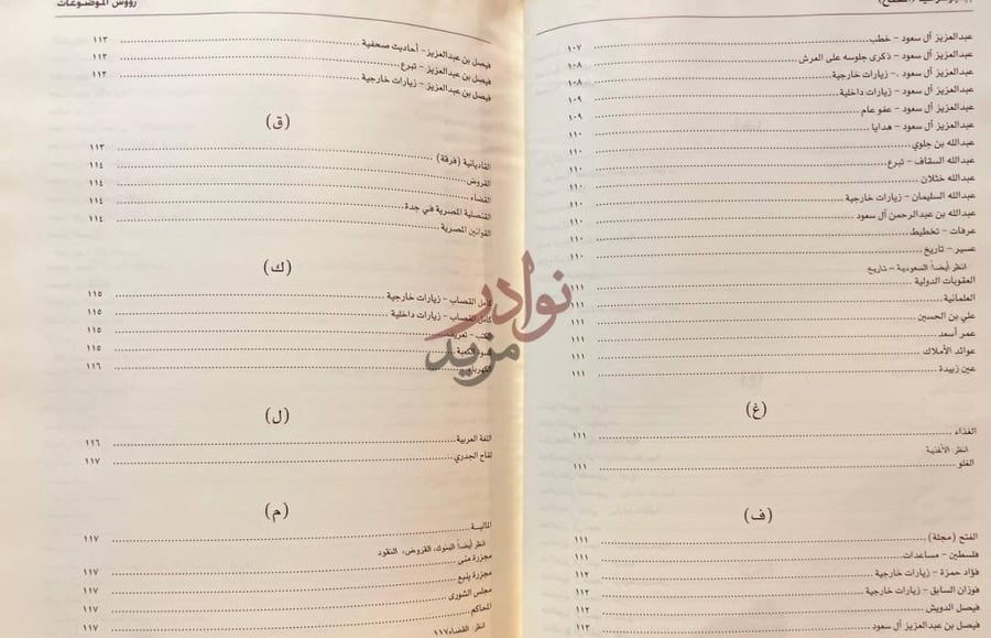 فهرس كتاب الملك عبدالعزيز في مجلة الفتح قائمة ببليوجرافية