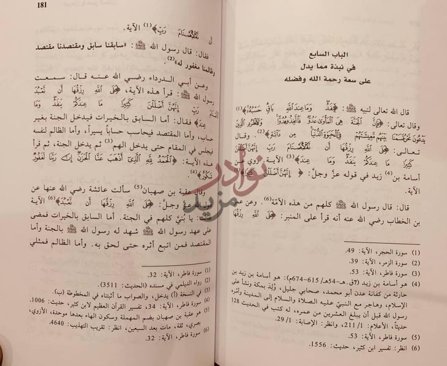 صفحة داخلية كتاب البرهان في فضل السلطان