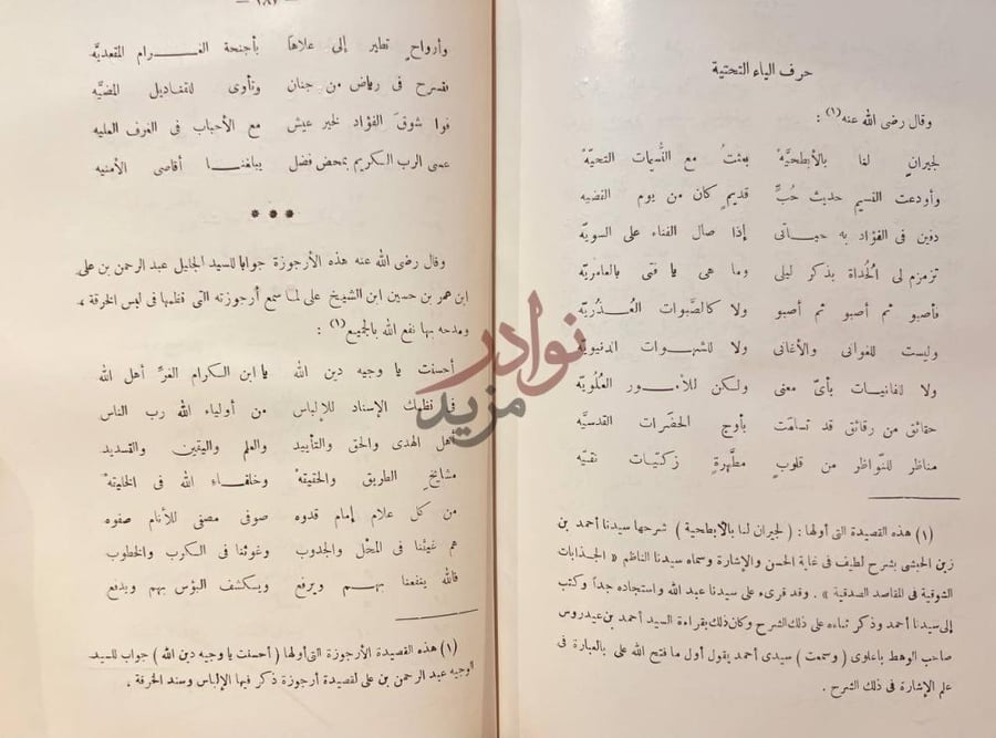 صفحة داخلية كتاب الدر المنظوم لذوى العقول والفهوم