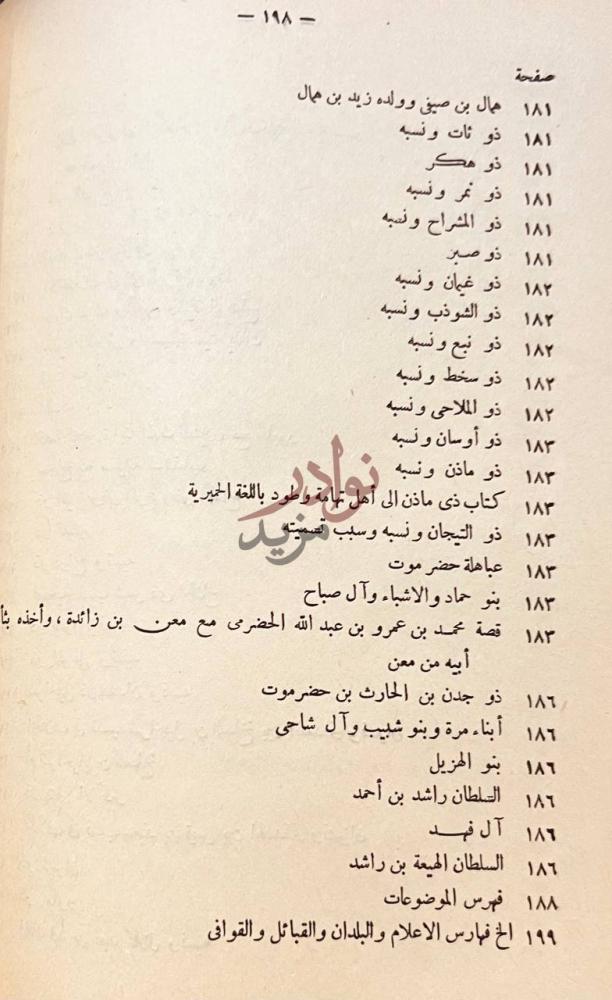 فهرس كتاب ملوك حمير واقيال اليمن فهرس الموضوعات