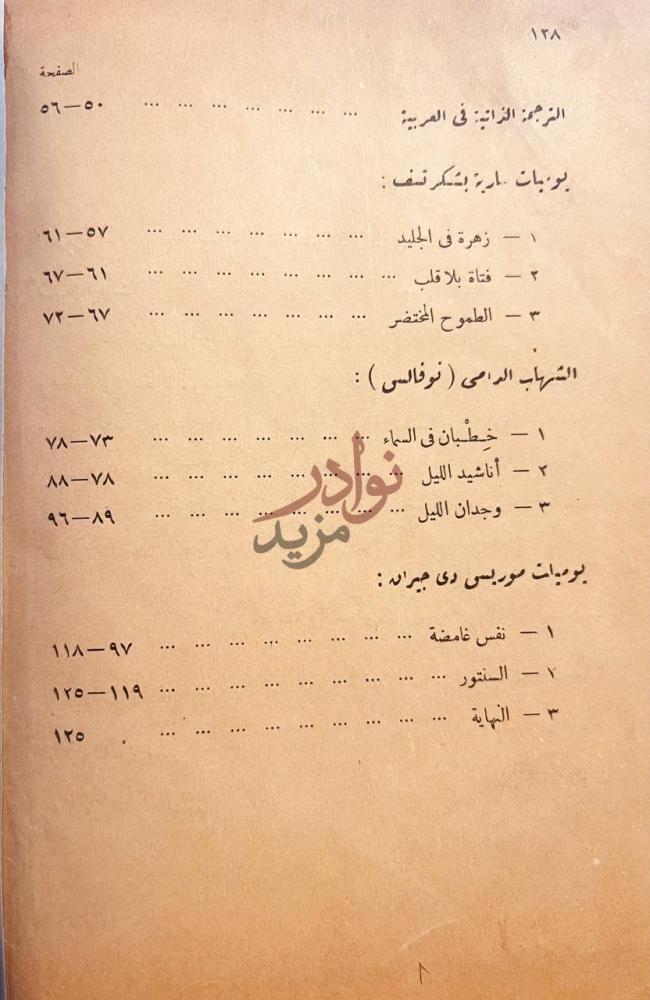 فهرس كتاب الموت والعبقرية