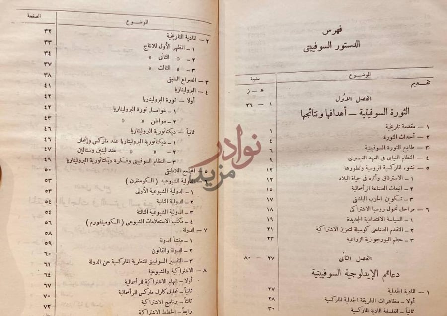 فهرس كتاب الدستور السوفييتي فهرس الدستور