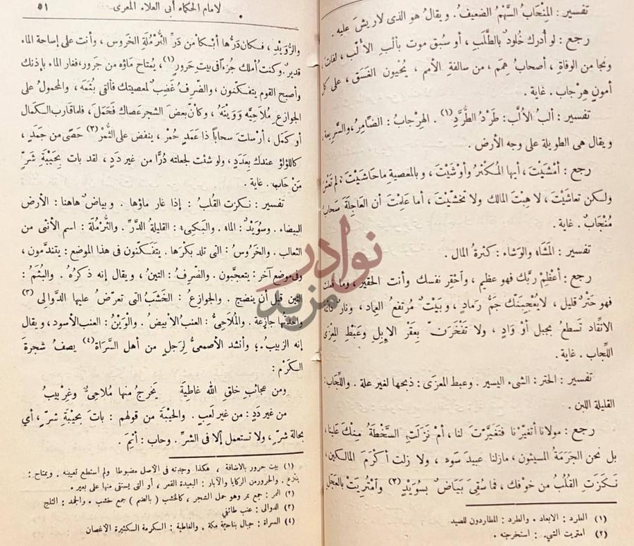 صفحة داخلية كتاب الفصول والغايات في تمجيد الله والمواعظ