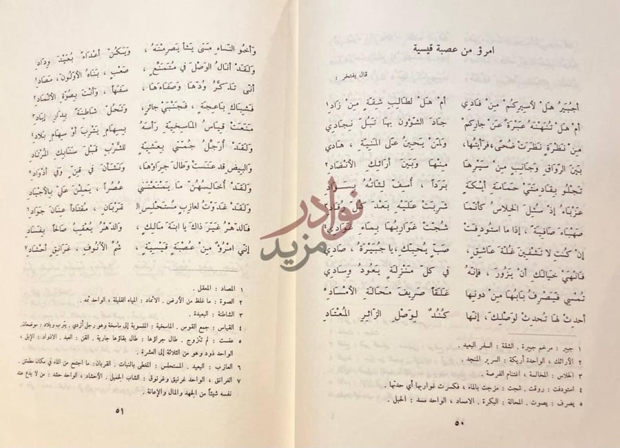 صفحة داخلية كتاب ديوان الاعشى امرؤ من عصبة قيسية