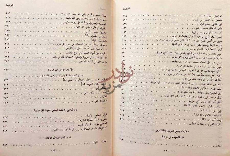 فهرس كتاب دفاع عن ابي هريرة