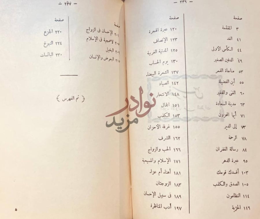فهرس كتاب النظرات فهرس