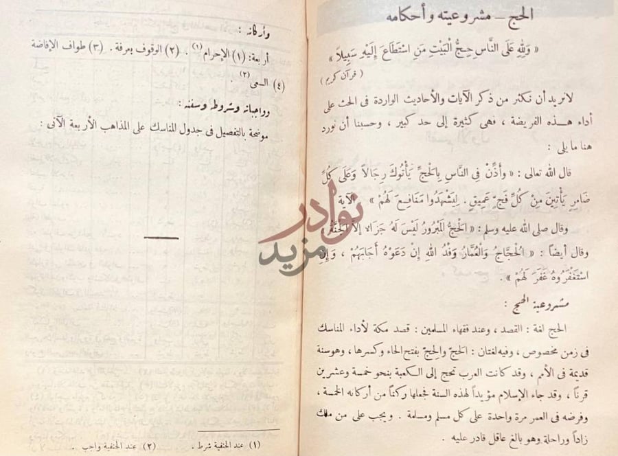 صفحة داخلية كتاب دليل الحاج المصور الحج مشروعيته