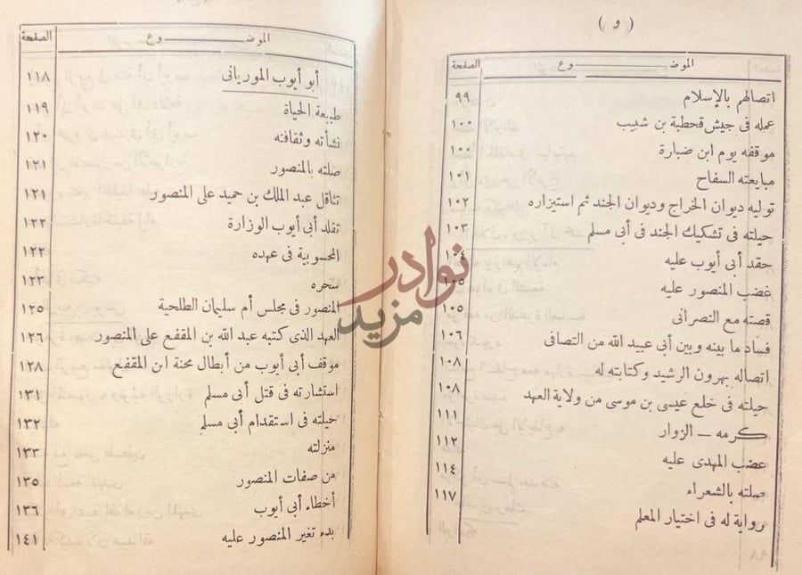 فهرس كتاب الوزراء العباسيون
