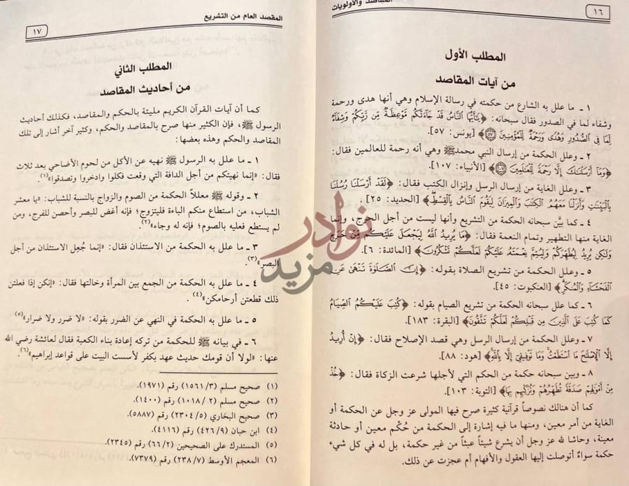 صفحة داخلية كتاب فقه الاولويات في ظلال مقاصد الشريعة